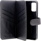 Samsung Galaxy S20 Plus zwart Booktype hoesje - Echt leder