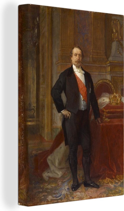 Foto: Canvas schilderij napoleon iii schilderij van alexandre cabanel 60x90 cm wanddecoratie