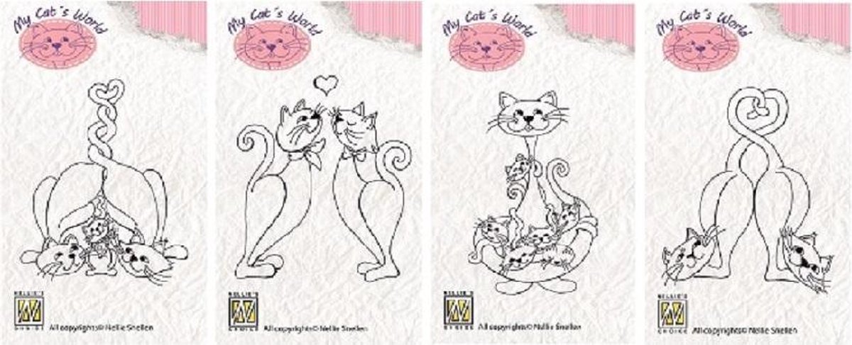 Stempelset Nellie Snellen - My Cats World