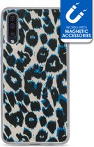 Samsung Galaxy A50 Hoesje - My Style - Magneta Serie - TPU Backcover - Blue Leopard - Hoesje Geschikt Voor Samsung Galaxy A50