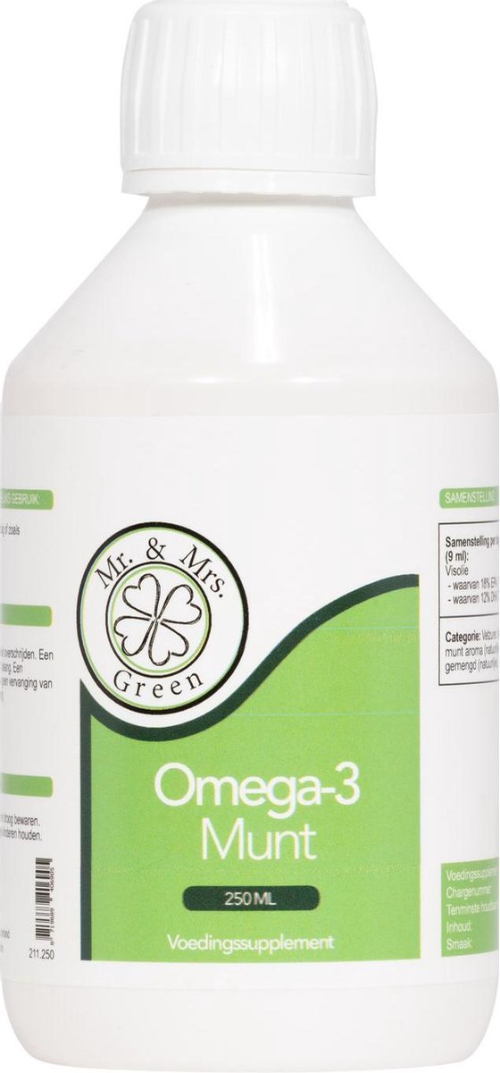 Goedkoopste Omega 3 Visolie Vloeibaar, Munt