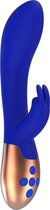 Heating Rabbit Vibrator - Opulent - Blue - Silicone Vibrators - Rabbit Vibrators
