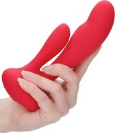 G-Spot and Clitoral Vibrator - Flair - Red - Silicone Vibrators - G-Spot Vibrators