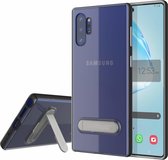 Telefoonhoesje met Standaard - Hoesje voor Samsung Galaxy Note 10 Transparant - Zwart