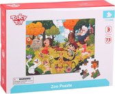 Tooky Toy Legpuzzel Dierentuin Junior Hout 73 Stukjes