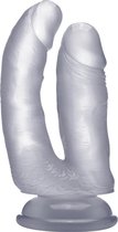 Realistic Double Cock - 6,5 Inch - Translucent - Realistic Dildos - Double Dildos