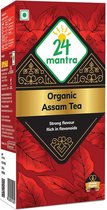 24Mantra Biologische Assam-thee (Indiase Zwarte Thee) - (5x 25 Zakjes)