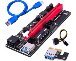 Mining Riser VER009 USB 3.0 - Crypto-mining ~ Mining ~ 6-pin adapter ~ ETH Mining ~ PCI-E GPU