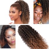 Ponytail Paardenstaart Afro Kinky Curl met trekkoord 35cm 160gram net echt haar