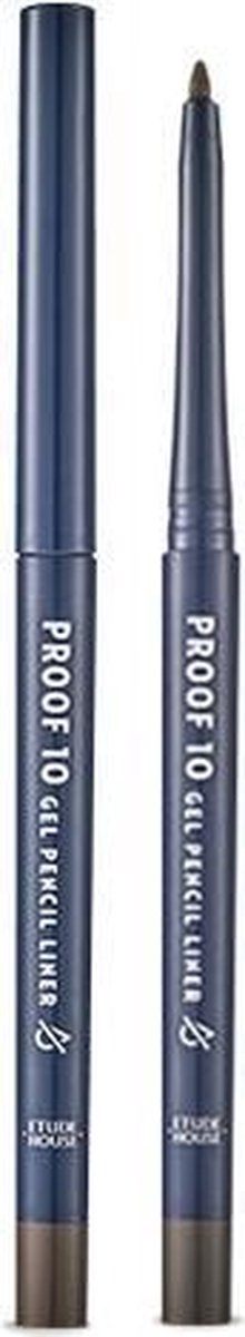 ETUDE HOUSE Proof 10 Smudge & Waterproof Gel Pencil Eyeliner #2 Dark Cacao