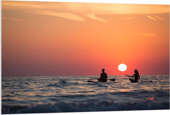 Forex - Subben tijdens Zonsondergang - 120x80cm Foto op Forex