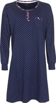 Tenderness  Dames  nachthemd slaapkleed Blauw met stip. TENGD2005A - Maten: S