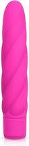 EasyToys Gedraaide Siliconen Vibrator met 10 Verschillende Standen - 16,50 cm - Roze