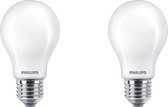 PHILIPS - LED Lamp - Set 2 Stuks - Classic LEDbulb 827 A60 FR - E27 Fitting - 4.5W - Warm Wit 2700K | Vervangt 40W