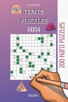 Tents Puzzles - 200 Hard Puzzles 14x14 vol.7