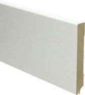 Hoge plinten - MDF - Moderne plint 120x15 mm - Wit - Voorgelakt - RAL 9010 - Geluiddempend- Per stuk 2,4m