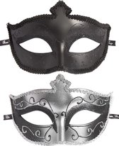 Fifty Shades of Grey Masquerade masker - 2 stuks