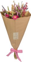 Wild Flowers: Droogbloemen Hand Tied Bouquet Pink