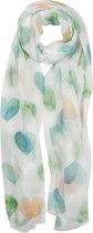 Juleeze Sjaal Dames Print 70*180 cm Groen Synthetisch Shawl Dames Sjaal