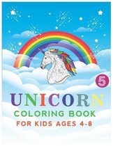 unicorn coloring book for kids ages 4-8