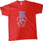 Anha'Lore Designs - Alien - Kinder t-shirt - Rood - 12/13j (152)
