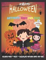 Halloween Activity Book for Kids Ages 4-8