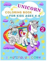 unicorn coloring book for kids ages 4-8 beautiful unicorn