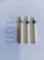 Shaften plastic - wit - 10 sets (30 stuks)- Medium
