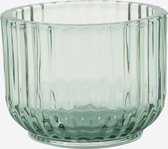 Point-Vergule - Theelichthouder glas - Groen - 7.7cm