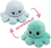 Octopus Knuffel Mood - De Originele Octopus Knuffel Plush Omkeerbaar - Blauw | Turquoise Knuffel