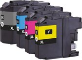 Huismerk Brother LC-123VALBP Inktcartridge 4-kleuren Voordeelbundel Zwart, Cyaan, Magenta, Yellow XL