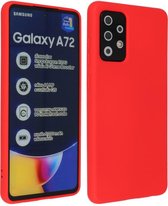 Samsung Galaxy A72 & Galaxy A72 5G Hoesje Fashion Backcover Telefoonhoesje Rood