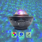 Starry Light - Sterren Projector - Galaxy Projector - Sterrenhemel - Plafond Projector - Nachtlamp - 2020 - Bluetooth - Ingebouwde Speaker - USB - Incl. Afstandsbediening.