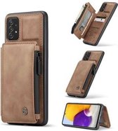 Caseme - Samsung Galaxy A72 - Back Cover Wallet hoesje - Bruin