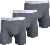 Lumberjax - 3 pack - Premium Bamboe Heren Boxershorts - Maat M - Grijs