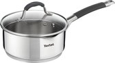 Tefal steelpan ⌀16cm - RVS - Glazen deksel