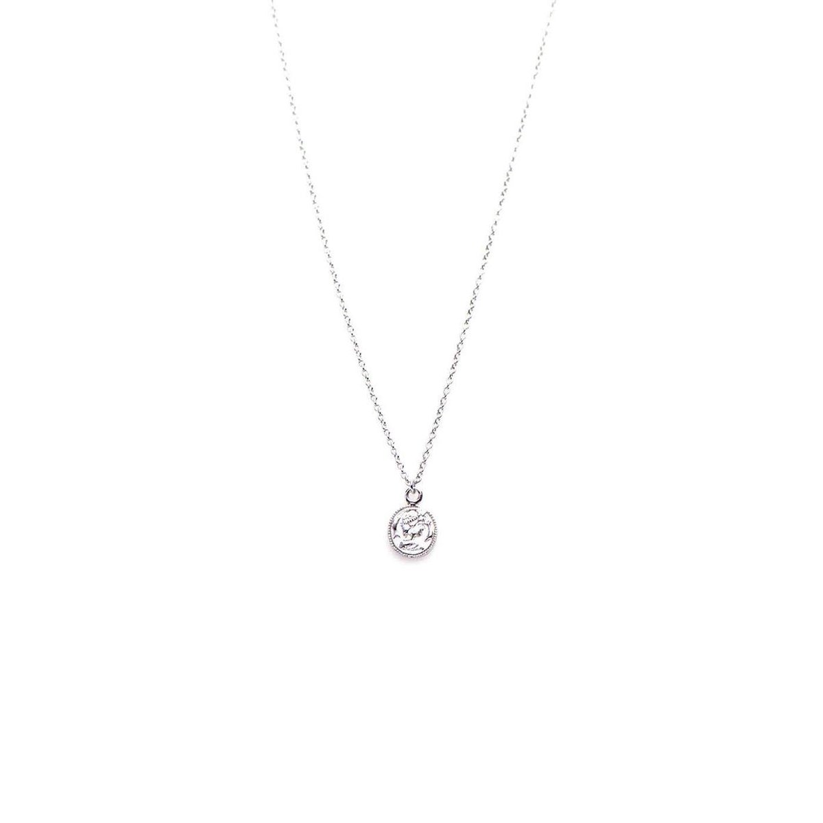 Karma Coin Silver Ketting T35-COL-CO-S-50 (Lengte: 50.00-57.00 cm)