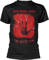 New Model Army Heren Tshirt -L- The Ghost Of Cain Zwart