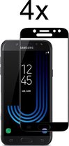 Samsung J5 2017 Screenprotector - Beschermglas Samsung Galaxy J5 2017 Screen Protector Glas - Full cover - 4 stuks