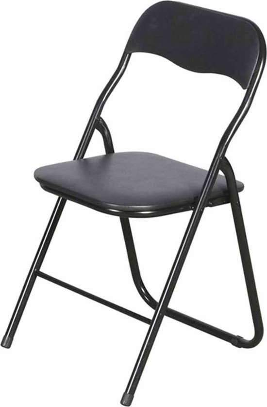 Alabama Nadruk kans Mano kunststof inklapbare stoel zwart | bol.com