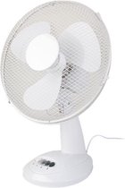 S&C - Tafelventilator ventilator airco automatisch 3 standen wit 30cm zomer koeling verkoeling