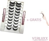 VERLUXX© - 'Quality Over Quantity' - 10 Paar 3D Magnetische Wimpers incl. Geïoniseerde Waterproof Eyeliner & Pincet, Fake lashes, Nepwimpers, Magnetic lashes, herbruikbare realistic wimpers