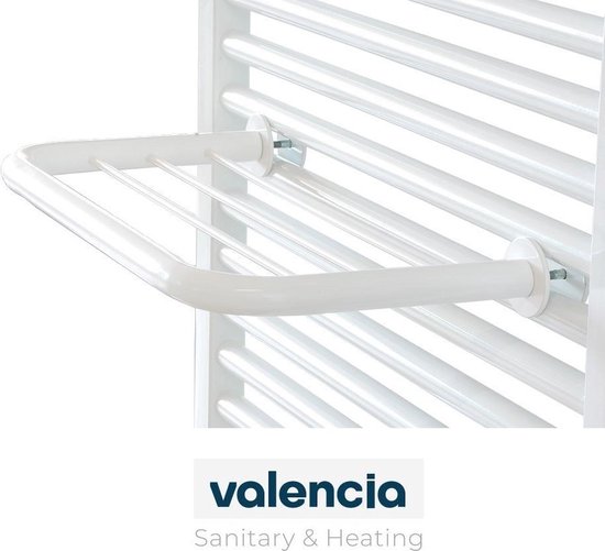 schuifelen plotseling fabriek Karex® Valencia Serie 410x200 Handdoekrek Handdoek Hanger voor op de  Radiator | bol.com
