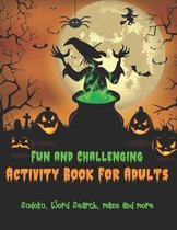 Fun And Challenging Activity Book For Adults