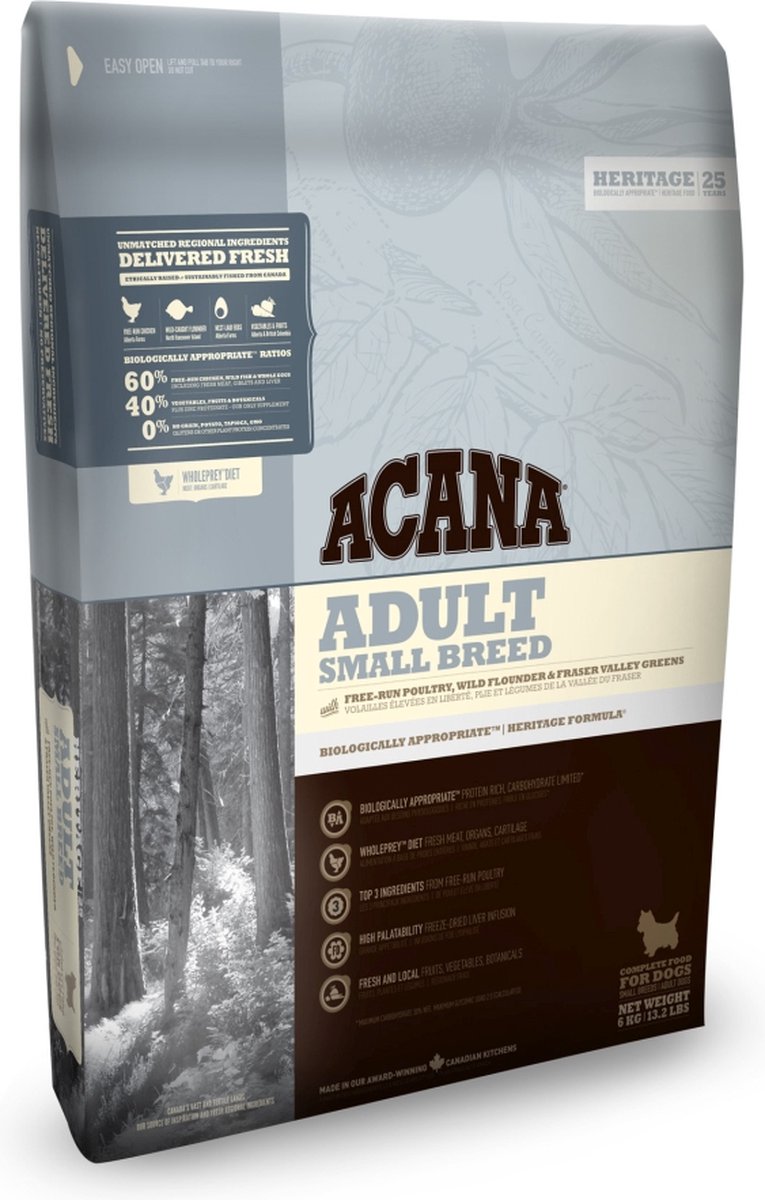 Acana Heritage Adult Small Breed - 6 kg