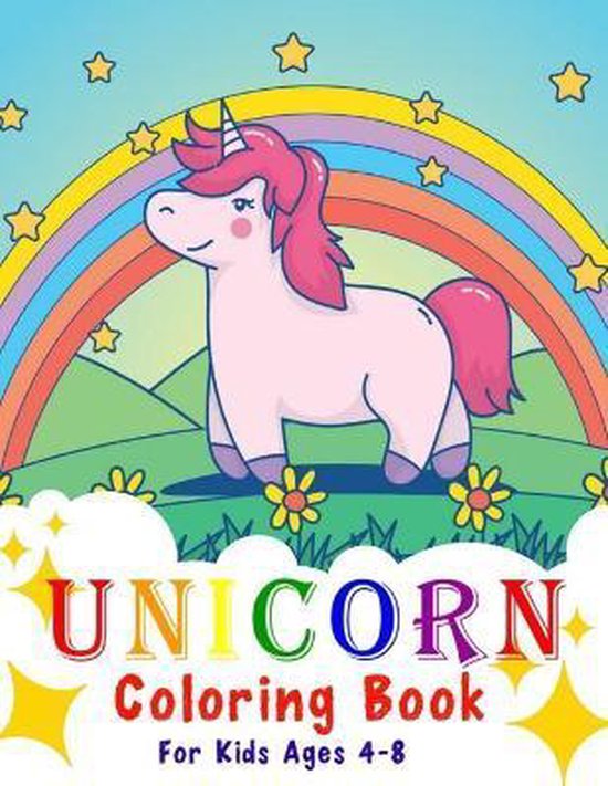 Unicorn Coloring Book for Kids Ages 48, M Kevin 9798666785393