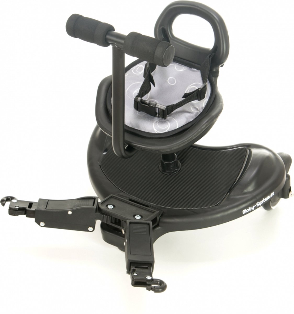 Moby System Meerijdplankje universeel met zitje - LED Wielen | bol.com