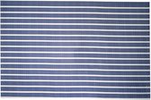 Cosy en Trendy Placemat - Blauw-Wit - 45x30cm - Gewoven PVC - (Set van 12) en Yourkitchen E-kookboek