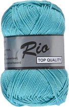 Lammy yarns Rio katoen garen - turquoise (452) - naald 3 a 3,5mm - 10 bollen