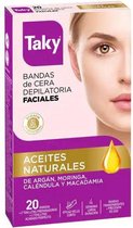 Taky Aceites Naturales Bandas Cera Faciales Depilatorias 24 Pcs